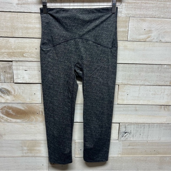 Spanx‎ Leggings Womens Medium Gray Heathered Sara Blakely Stretch - Picture 1 of 10